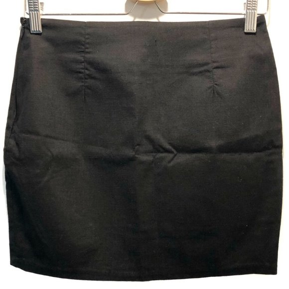 PrettyGirl Solid Black Mini Pencil Skirt Size XS - Picture 2 of 8